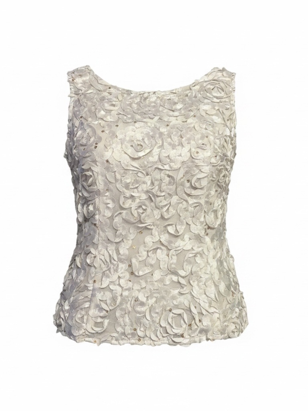 Onyx Nite Ivory Floral Appliqué Camisole